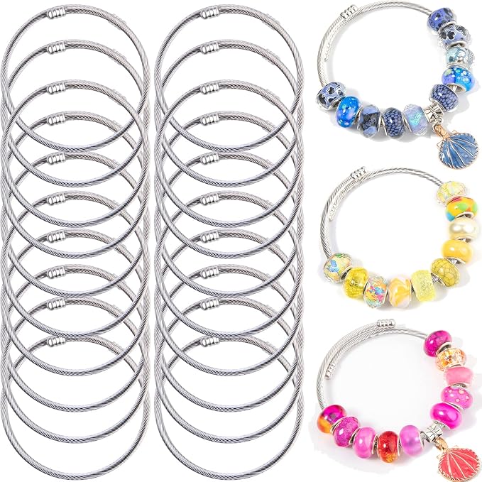 ZYEHXED 20Pcs Snake Charm Bracelet Expandable Elastic Bangle Bracelets by BRACELETMAKINGKIT