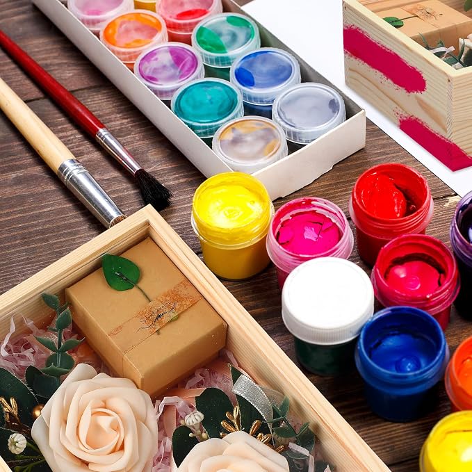 Thyle 12 Pcs Unfinished Wood Display Boxes - Image 6