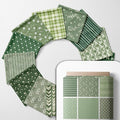 Cotton Satin Patchwork Fabric Panel – 35 Designs, 20×20 cm Squares, Single by FabricsTown