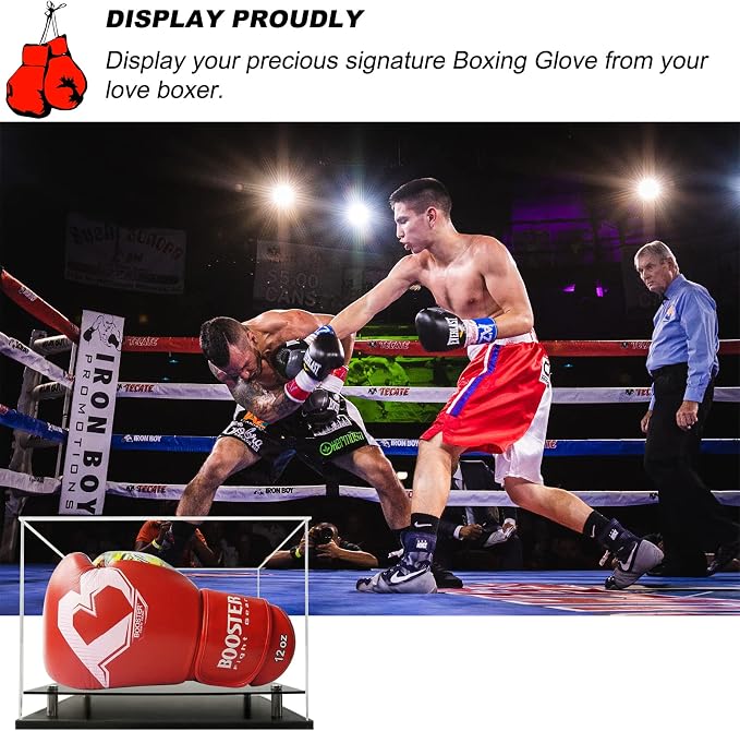 Boxing Glove Display Case, Self-Assembly Acrylic Display case - Image 6