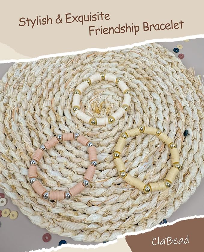 ClaBead Bracelet Making Kit 3200Pcs, Clay Beads Bracelet Kit - Image 4
