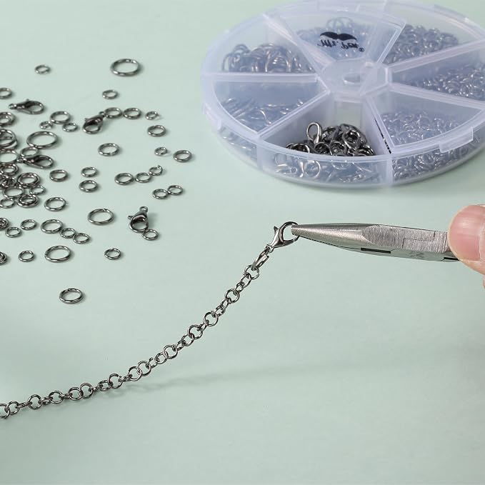 Mr. Pen- Open Jump Rings Set, 6 Assorted Sizes, Jewelry Making Findings - Image 5