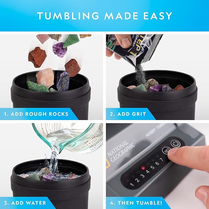 National Geographic Hobby Rock Tumbler Kit - Image 2