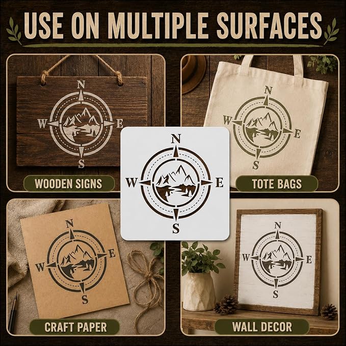8.5x11 Inch Lightning Bolt Stencil Reusable Plastic Weather Fire Template | - Image 5