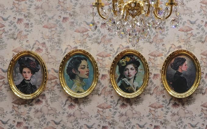 iLAND Miniature Dollhouse Accessories, 4 Dollhouse Picture Frames Set w/ 4 - Image 6