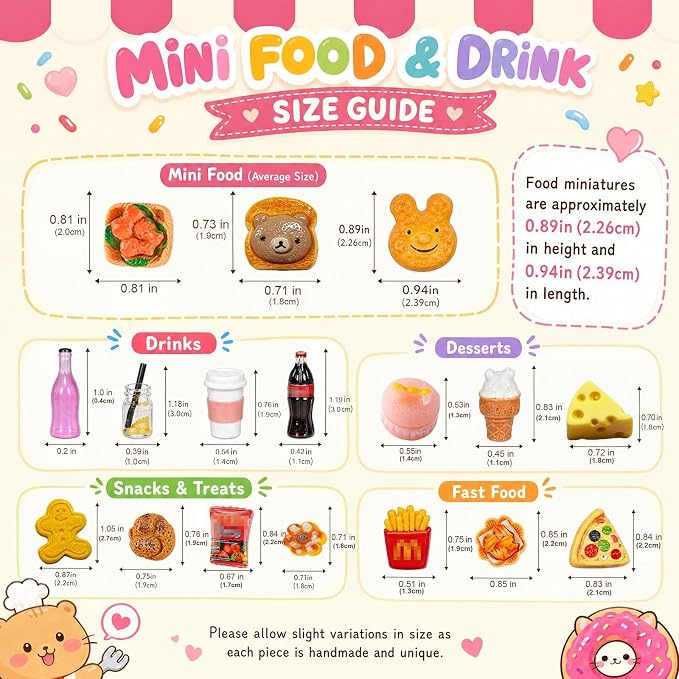 150 Pcs Miniature Food Drinks Bottle Toys Mixed - Image 2