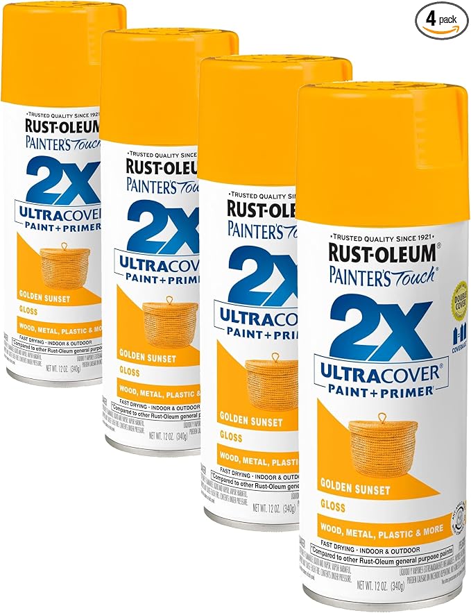 Rust-Oleum 334054 Painter's Touch 2X Ultra Cover Spray Paint, 12 oz, Gloss by Rust-Oleum