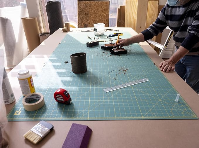 OLFA 35" x 70" Connecting Grid Rotary Cutting Mat Set - Image 3
