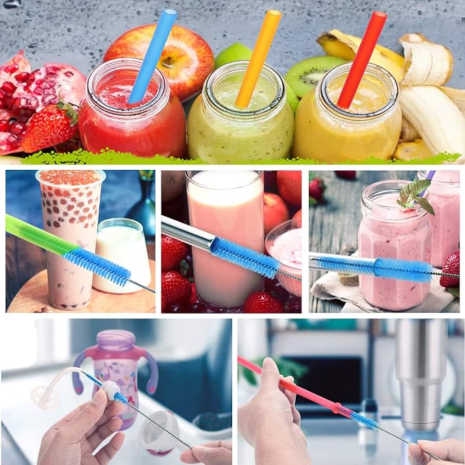 Long Straw Brush Cleaner, Flexible Nylon Tube Cleaning Brushes - Image 5