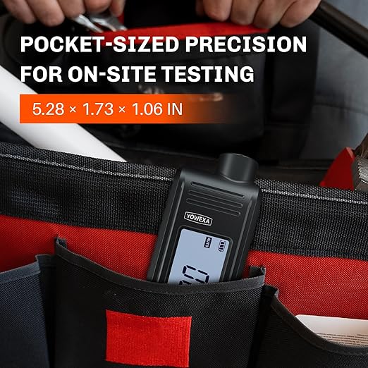 EC-370A Paint Thickness Gauge for Cars, Digital Car Paint Tester with Auto Fe/NFe/Zn Detection, Portable Mil Coating Thickness Tester for Used Car Buyers, Auto Detailers and Workshops
