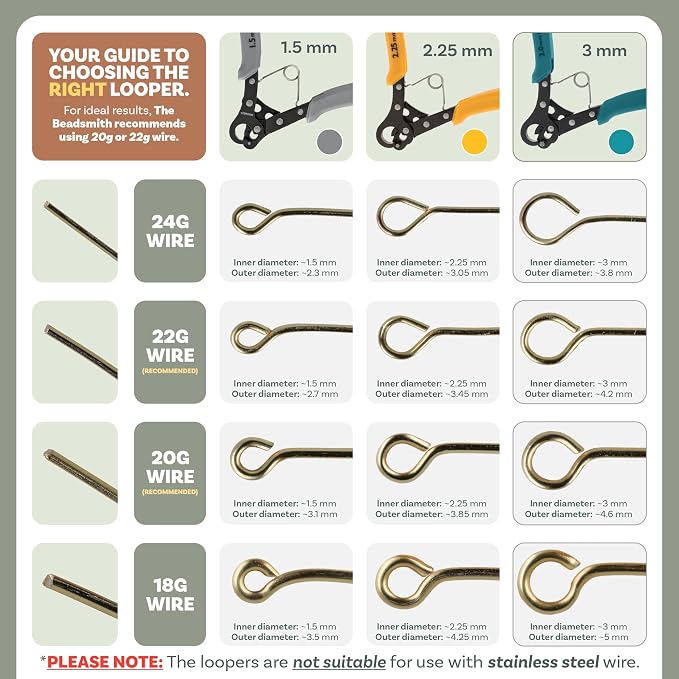 The Beadsmith Original One Step Looper | Create and Trim Consistent 3 mm Loops - Image 6