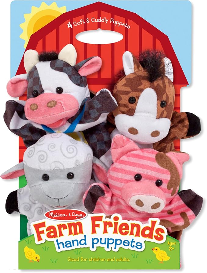 Melissa & Doug Farm Friends Hand Puppets - Image 6