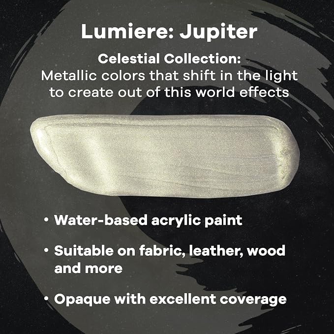 Jacquard Lumiere 2.25oz Fabric Paint Jupiter - Image 2