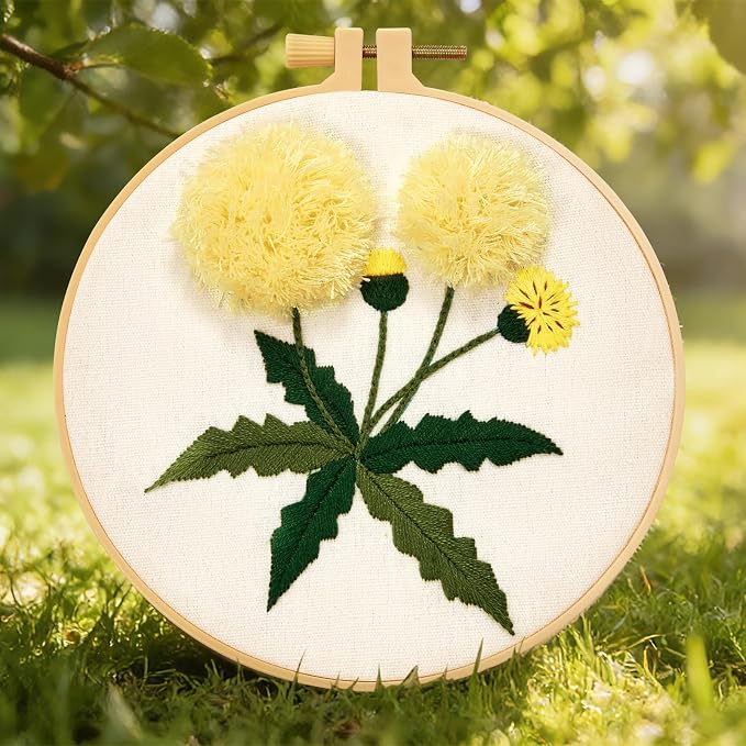 Dandelion Flower Embroidery Kits - Image 2