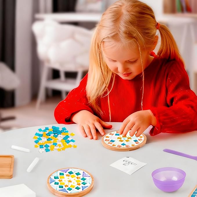 Xavbrysw 4 Sets DIY Glass Mosaic Tiles - Image 8