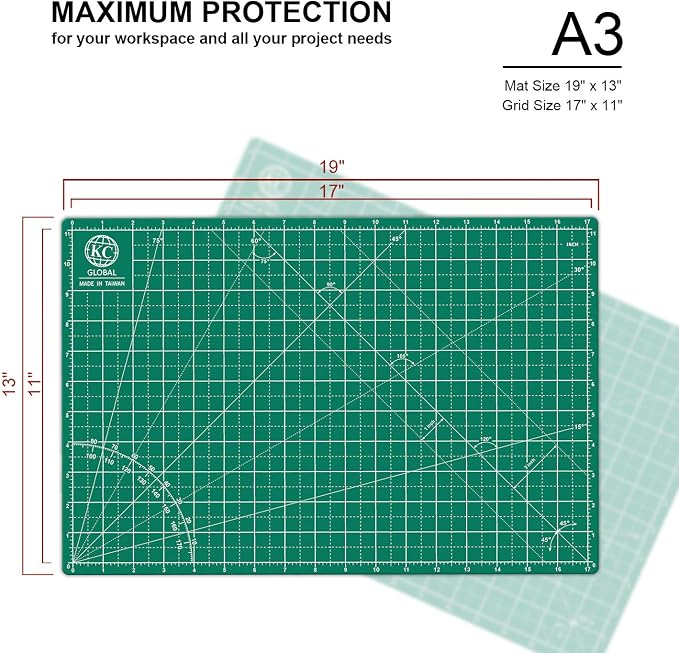 KC GLOBAL A3 Self-Healing Cutting Mat - Image 2