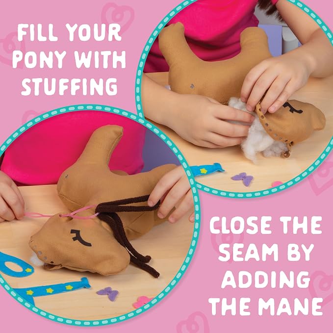 Craft- Tastic - Make a Friend Pony - Mini Sewing Kit, Arts and Crafts, Kids - Image 4