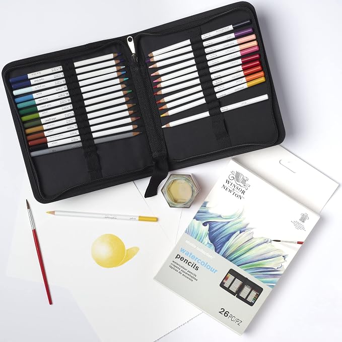 Winsor & Newton Studio Collection Artist Pencils, Watercolor Pencil Wallet - Image 7