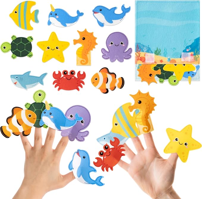 COcnny Sea Animal Finger Puppets by COcnny