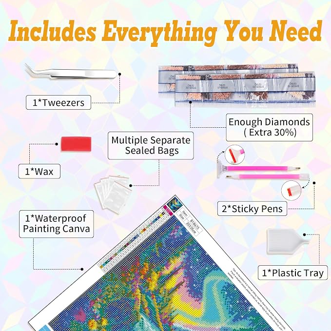 Waterfall Diamond Art Kits for Adults Beginners 14x14 in, DIY Craft Gift | - Image 6