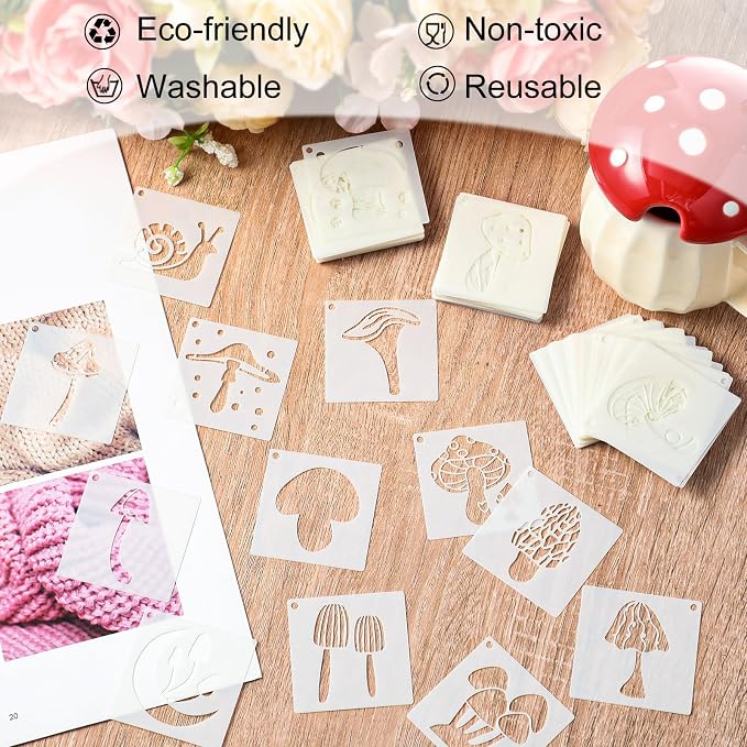 Fainne 100 Pcs 2 Inch Stencils Small Stencils - Image 3