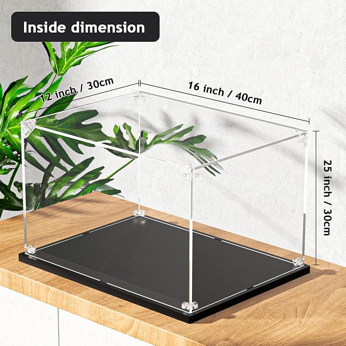 Clear Acrylic Display Case, Self-Assemble Showcase - Image 3