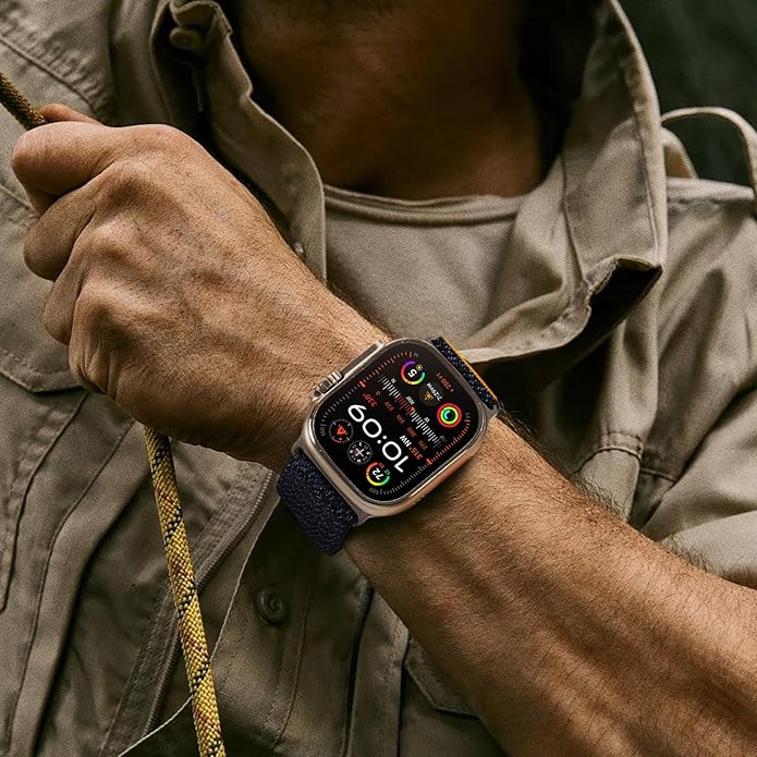 Suitisbest Sport Bands Compatible with Apple Watch Ultra Band 49mm 46mm 45mm 44mm 42mm 38mm 40mm 41mm Men Women, Stretchy Nylon Sport Loop Strap with S-Hook for iWatch Series 10 Ultra SE 9 8 7 6 5 4 3
