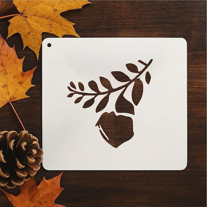 Fall Stencils 56PCS 4in Reusable Plastic Templates Fall Craft Paint Stencil DIY - Image 6