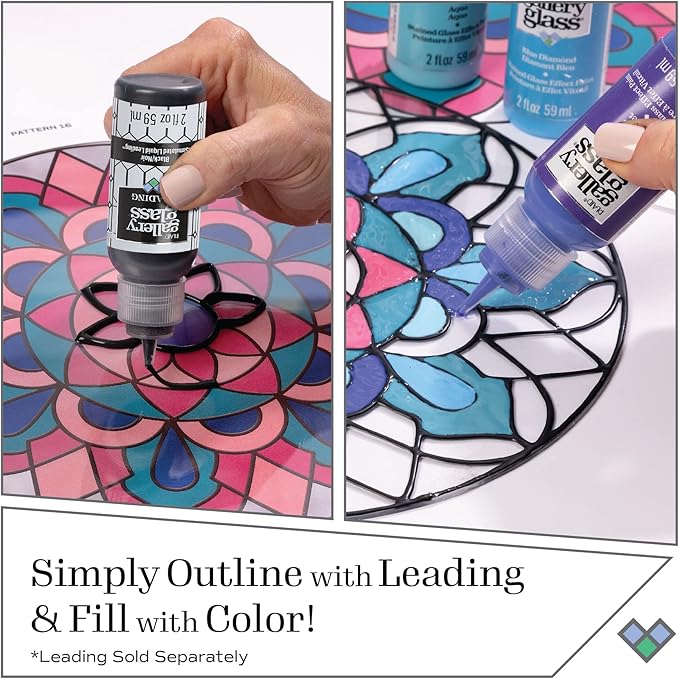 Gallery Glass, Autumn Stained Glass 2 fl oz Brilliant Smooth Finish Paint - Image 7