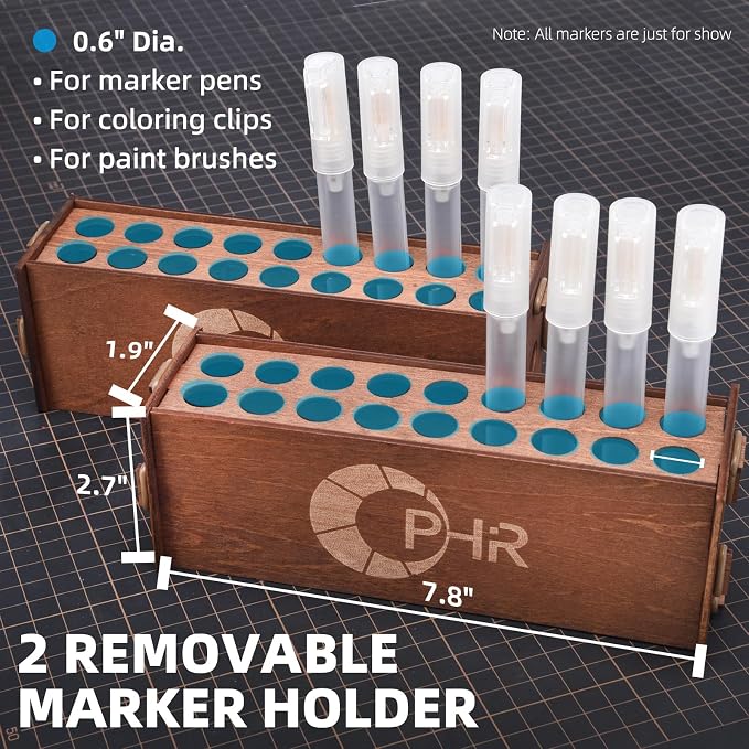 OPHIR Wooden Paint Organizer - Image 4