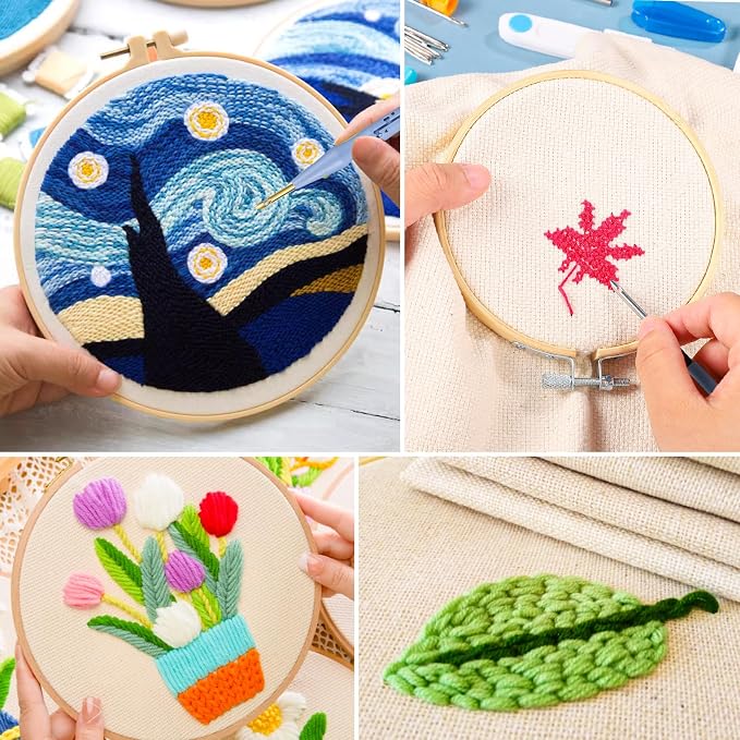29 Pcs Punch Needle Embroidery Kit, Complete Set - Image 6