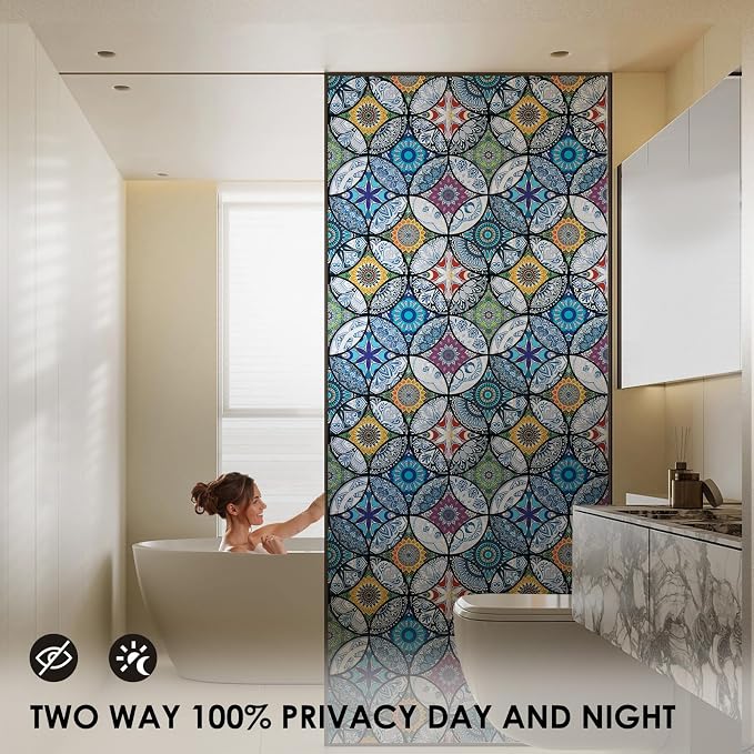 DKTIE Frosted Window Film with Installation Tools Privacy Window Film Frosted - Image 2