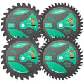 Puxyblue 4-1/2 Inch Circular Saw Blade 115MM 24T Farming & 40T Fine Finish with 3/8 Inch (9.5MM) Arbor,TCT Trim Saw Blade for Wood, Plastic and Composite Materials