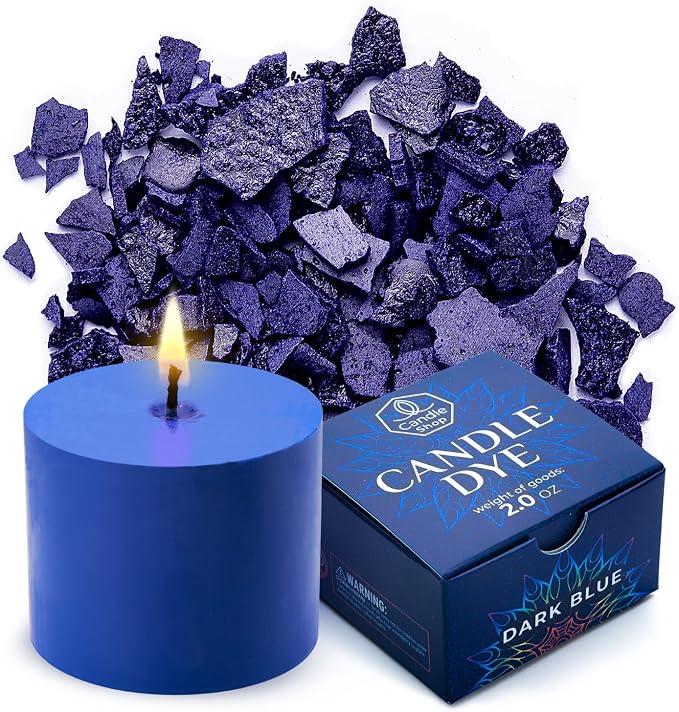 Dark Blue Candle Dye 2oz for Soy Candle Making – Highly Concentrated Candle Wax by ALEXES