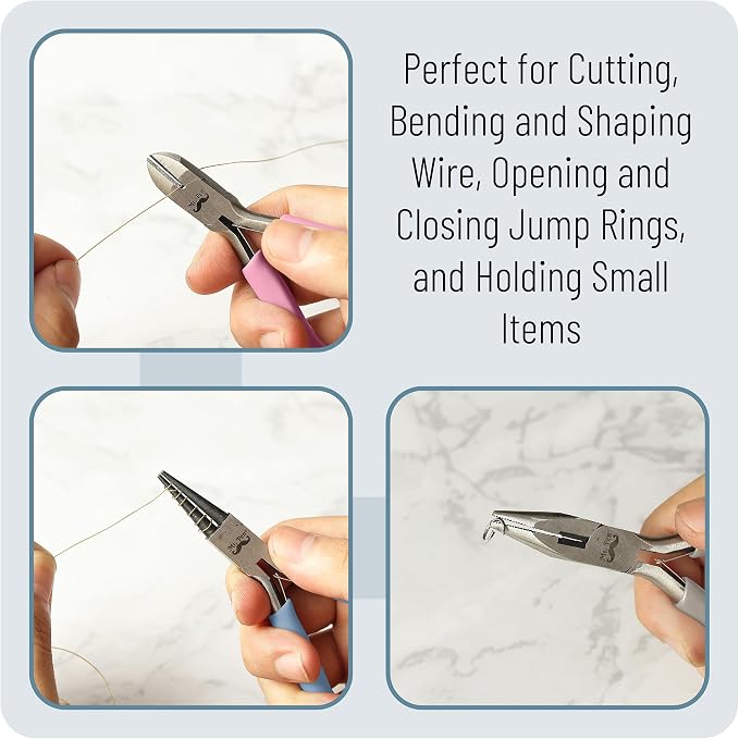 Mr. Pen- Pliers for Jewelry Making, 3 Pack, Chain Nose | Round Nose Pliers Set - Image 5