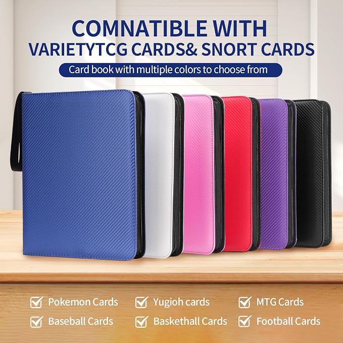 Card Binder – 720 Capacity, Zippered Trading Card Holder - Image 5
