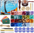 Comealltime Wax Seal Kit with Gift Box, Sealing Wax Warmer, Metallic Pen by Comealltime