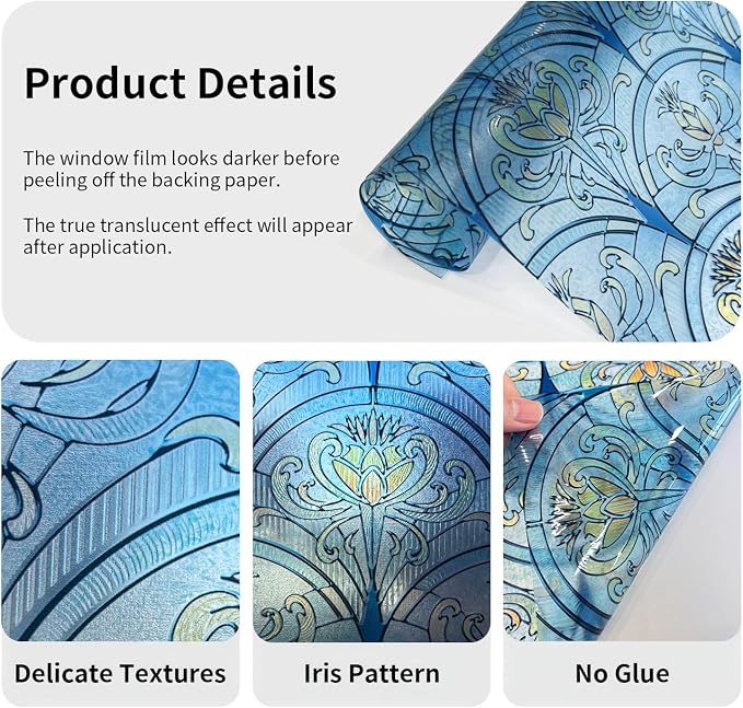 Vintage Stained Glass Window Film - Image 5