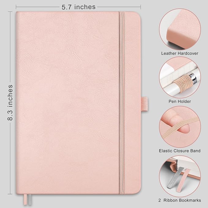 RETTACY Graph Grid Paper Notebook, 192 Pages, A5 Size | 5 Squares per Inch - Image 2