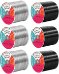 Mandala Crafts 18 Gauge Silver Tone Black Anodized Aluminum Craft Wire | 450 FT by MandalaCrafts