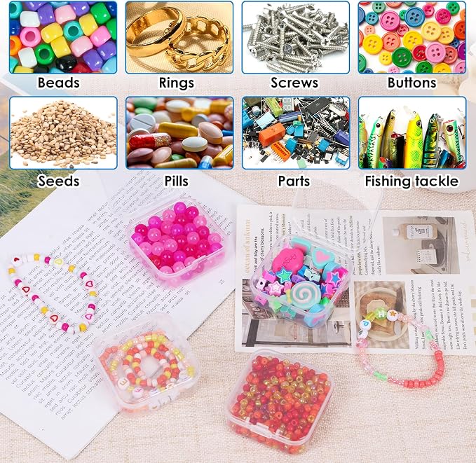 OUTUXED Bead Organizer Box, Mini Craft Storage Containers Boxes - Image 7