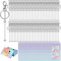 42/84/126 Pcs Beadable Keychain Bars Bulk Blank DIY Beaded Keychain Making by Unknown
