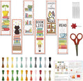 FREEBLOSS 6 Set Cross Stitch Bookmark Kit Cross Stitch Kit Cute Stamped by FreeandCreativeCraftsArt