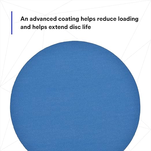 3M Stikit Blue Abrasive Disc Roll, 36210, No Hole, 6 in, 320+ Grade, Pack of 100, Automotive Sanding Discs for Coating Removal, Body Repair, Auto Sanding, Primer Sanding