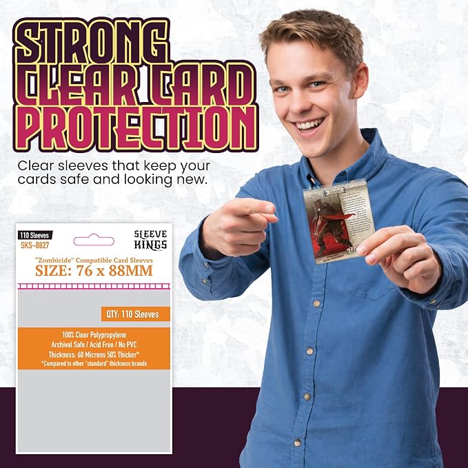 Sleeve Kings Standard Card Sleeves – 110 Count, Large Size, Compatible - Image 2