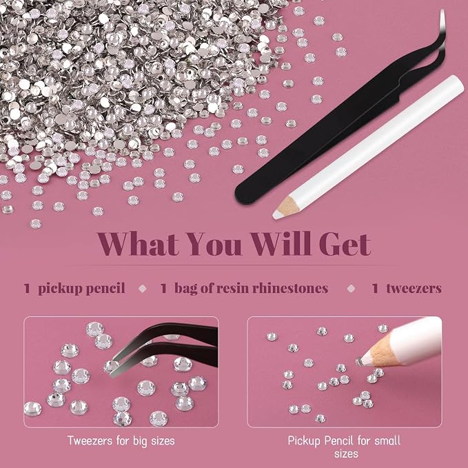 12000PCS 2mm Resin Rhinestones Bulk - Image 7