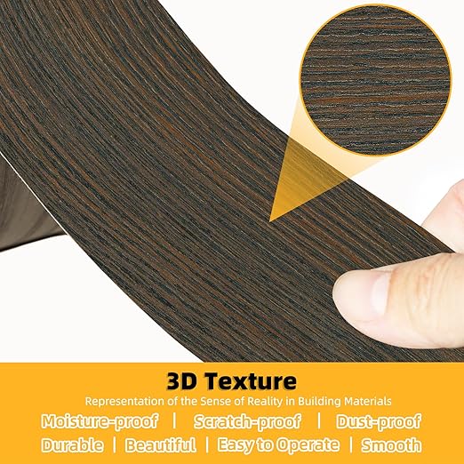 GSCIT Club Wood Grain Repair Tape, 2.3 inch X 25ft Self Adhesive Brown Walnut Grain Repair Patch for Tables, Chairs, Baseboards, Doors, Windows, Floors, Handicraft DIY.