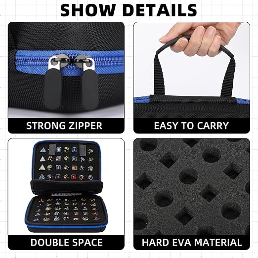 Aoriher 1 Pcs Dice Case with Removable Slotted Tray - Image 3
