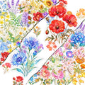 50 Pcs Clear Flowers Aesthetic Stickers by Unknown