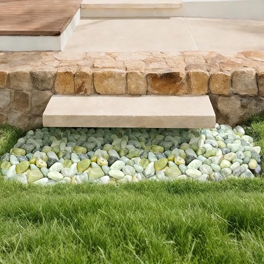 5 lb Jade Pebbles for Indoor Plants, 1-2 Inch Polished Decorative Pebbles for - Image 4